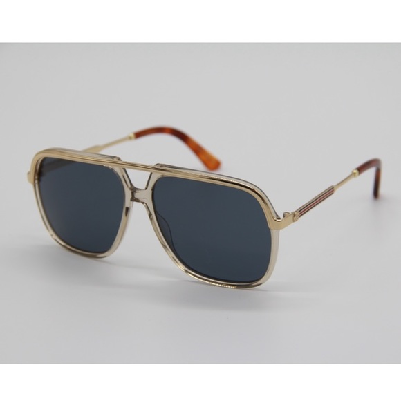 NEW GG0200S 004 GUCCI SUNGLASSES NEW COLLECTION AVIATOR GUCCI - Picture 4 of 11
